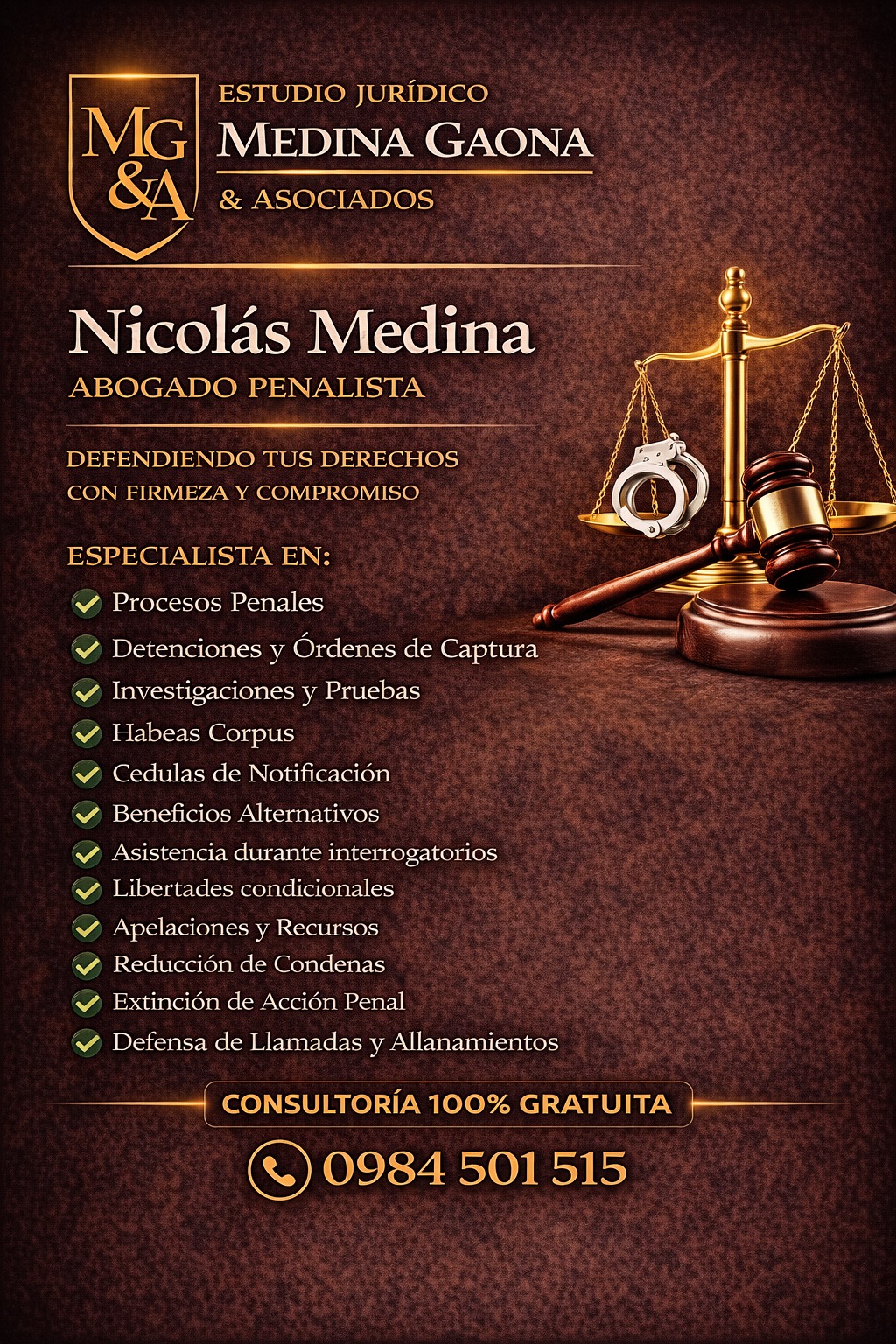 Nicolas Medina - Especialidades