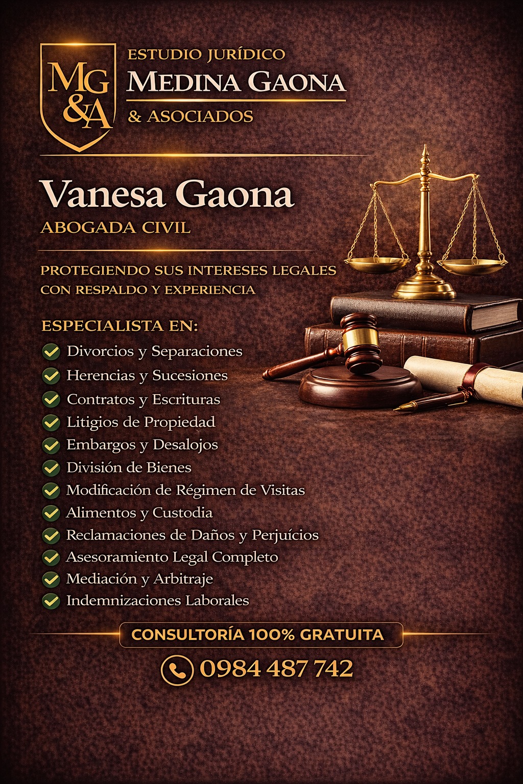 Vanesa Gaona - Especialidades